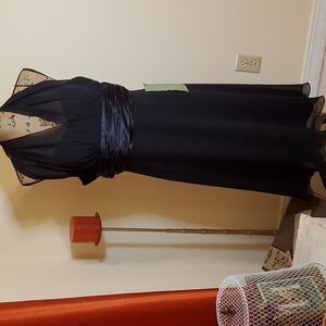 NWOT S L Fashion black halter cocktail dress size 6